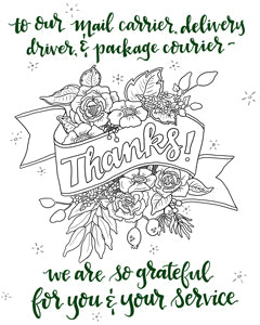 COVID-19 - Thanks for Deliveries Sign