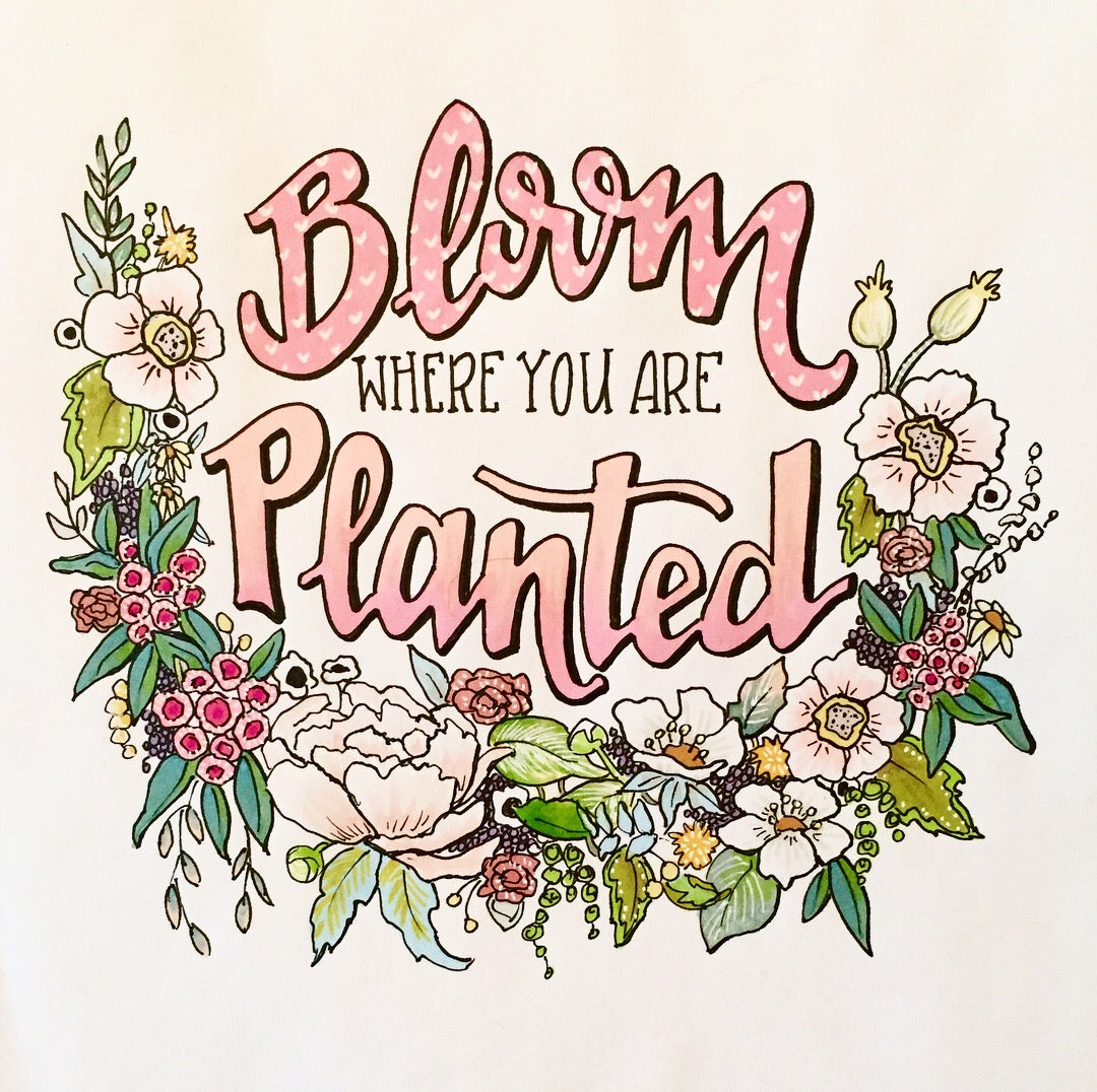 Bloom where you are planted