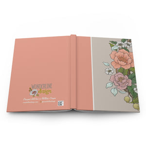 Hardcover Journal Floral - Coral