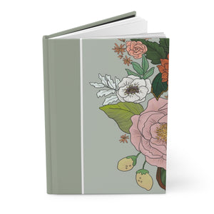 Hardcover Journal Floral - Sage