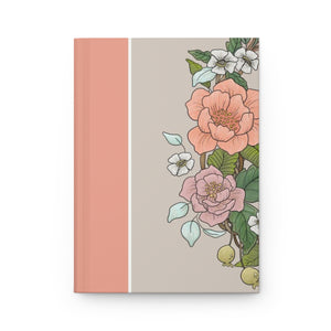 Hardcover Journal Floral - Coral