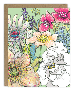 Flower Bouquet Card Pack