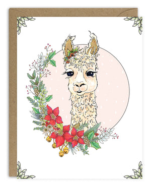 Llama Holidays Card Pack